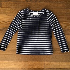 Hanna Andersson navy & white tee